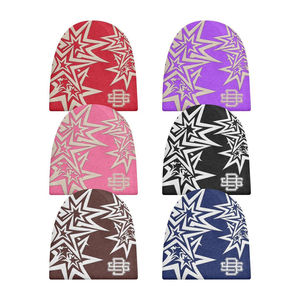 Gorro de Punto con Diseño de Camuflaje Fuzzy Y2K, Tendencia 2026 |   100% Acrílico Jacquard con Estampado Completo |   Logotipo Bordado Personalizado OEM - Product Image 5