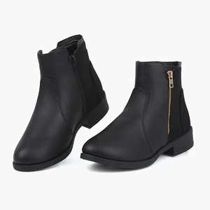 Zapatos de Vestir Elegantes y Cómodos para Hombre, Botas Casuales de Cuero Genuino con Cremallera, Plantilla de Alta Calidad, Precios al por Mayor - Product Image 1