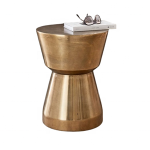 Taburete lateral de aluminio de lujo para bebidas, mesa de café pequeña, nuevo diseño, muebles de sala de estar, uso doméstico moderno, artículo al por mayor - Product Image 1