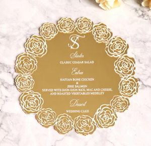 Custom Butterfly Quinceanera Invitation <b>Acrylic</b> <b>Mirror</b> Card Personalized Photo Invitation for Sweet 15 Party - Product Image 5