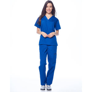 High Quality Unisex Medical Scrubs <b>Set</b> All-Season Hospital Uniforms with Custom Logo Jogger Pants and Top for <b>Doctors</b> Nurses - Product Image 1