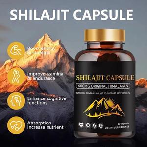 Cápsulas de Shilajit del Himalaya OEM/ODM para Energía y Apoyo Inmunológico, Shilajit Vegano Orgánico Puro, 60 Cápsulas para Adultos, Hombres y Mujeres - Product Image 3