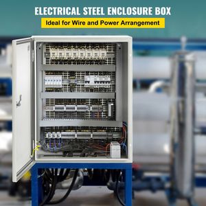Boîtier électrique métallique NEMA 4X 20x16x8FT en acier, résistant à l'eau et à la poussière IP66 pour utilisation en extérieur et en intérieur - Product Image 2