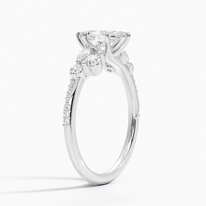 Anillo BOJ 0152 con Corte Marquesa, Plata 925, Engaste de Puntas para Alivio de Migrañas, Anillo Solitario con Diamante de 2ct, Color D, VVS1, Moissanita Certificada por GRA - Product Image 2