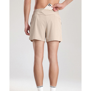 Shorts de course d'été pour hommes, personnalisés avec logo imprimé numériquement, décontractés, pour l'entraînement en extérieur, confortables, séchage rapide, en satin 100% - Product Image 3