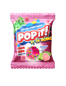 Venta al por mayor de dulces gomosos POPIT crujientes, agridulces y sabrosos, caramelos de gelatina en cubos marrones con sabor a frutas, paquetes de 25g, directo de fábrica. - Product Image 4
