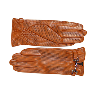 2026 Women Genuine Leather Dressing <b>Gloves</b> Soft <b>Warm</b> Winter Fashion <b>Gloves</b> With Polyester Lining Metal Buckle At Factory Price - Product Image 4