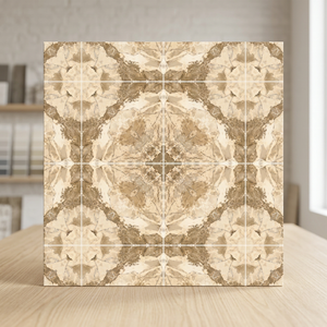 Carrelage intérieur pour mur et sol en céramique émaillée polie et brillante porcelaine Book Match Pattern 60x60cm 24x24 for African Area - Product Image 5