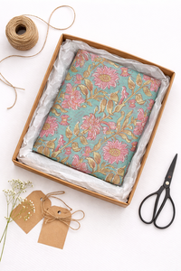 Tela de algodón estampada a mano Heritage Jaipur, estampado floral estético indio, textil estampado a mano para marcas de ropa de lujo para resorts. - Product Image 3