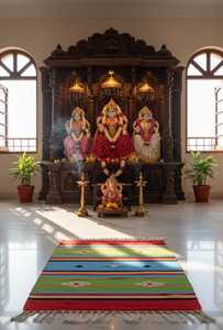 Tapis/chemins de table en coton pelucheux à motifs floraux faits à la main, design moderne, lavables en machine et réversibles, logo personnalisé, épaisseur personnalisable - Product Image 3