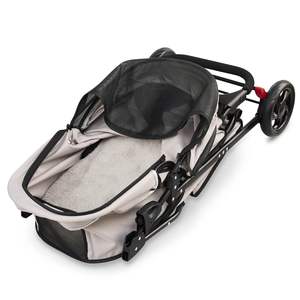 Poussette pour animaux de compagnie TH-PPS-199 élégante avec auvent protégé contre les UV et panneaux respirants pour les journées chaudes Voyage Design personnalisé - Product Image 3