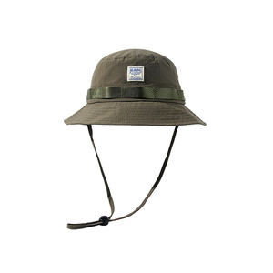 Nouveau chapeau bob en toile vert olive unisexe avec sangle réglable pour l'extérieur printemps-été décontracté adulte 56-58CM - Product Image 3