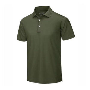 Camiseta para Hombre OEM ODM, Ligera, Transpirable, 100% Algodón, Manga Corta, Informal, para Golf, MOQ Bajo, Logotipo Personalizado, Fabricante - Product Image 1