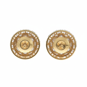 Pendientes de Diamantes Naturales de Corte Redondo de 1 Quilate, Oro Amarillo de 10k, Joyería Fina para Mujer - Product Image 4
