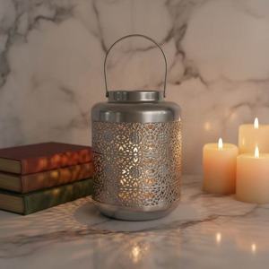 Décoration d'intérieur, porte-bougie cylindrique en métal, forme circulaire, porte-bougie votif pour bougies tealight - Product Image 2