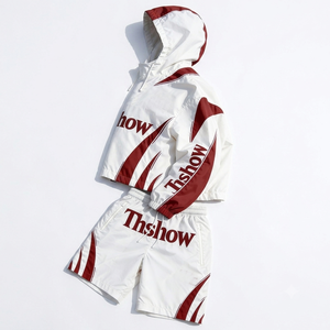 Nuevo Conjunto Deportivo Personalizado de Gran Tamaño con Chaqueta Cortavientos Reflectante para Hombre, Ropa Deportiva de Poliéster y Nailon, Estilo Urbano - Product Image 2