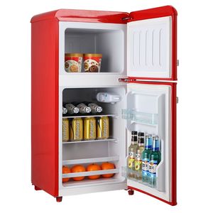 3.5Cu.Ft Compact <b>Mini</b> Fridge Freezer 7 Level Thermostat with Removable Shelves 2 Door Small <b>Refrigerator</b> - Product Image 6