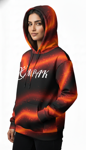 Sweat à capuche unisexe décontracté et surdimensionné de qualité supérieure pour l'hiver, avec broderie et impression par sublimation intégrale, idéal pour les collections streetwear - Product Image 4