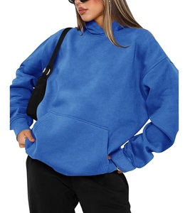Nouveauté, service OEM, sweat-shirt à capuche ample décontracté pour femmes, couleur unie, confortable, fabriqué en usine au Bangladesh, meilleur prix - Product Image 1