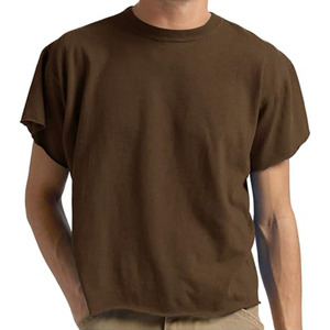Custom Logo Boxy Shirt Streetwear Oversize Blank <b>Cropped</b> <b>Top</b> <b>Men's</b> T-shirts Cotton Jersey Drop Shoulder Boxy Fit T-Shirt for <b>Men</b> - Product Image 1
