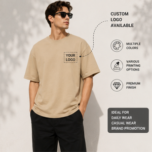 เสื้อยืดผู้ชายไซส์ใหญ่สไตล์ลำลอง ผ้าเทอร์รี่ถักน้ำหนัก 230 กรัม พิมพ์ลายดิจิทัล ผ้าฝ้าย 100% เสื้อเปล่าสำหรับสกรีนลายด้านหน้า แบบกำหนดเอง เป็นมิตรกับสิ่งแวดล้อม แห้งเร็ว - Product Image 2