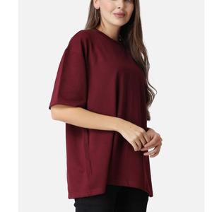 Nueva Llegada, Camiseta de Mujer 100% Algodón, Talla Grande, Cuello Redondo, Estilo Urbano Ecológico, Manga Corta, Corte Holgado - Product Image 2