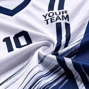 Ensemble de maillots de football respirants personnalisés |   Ensemble d'uniformes de football haut de gamme |   Shorts de sport en polyester 100% pour équipe, sublimation | - Product Image 5