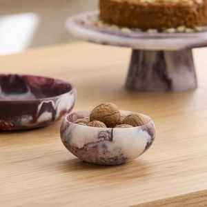 Bol à salade élégant en résine fait main, vaisselle de table pour la maison et les restaurants, bol de service en résine de qualité supérieure, vaisselle moderne pour salades et fruits - Product Image 1