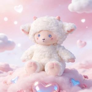 Greenmart OEM Peluche Mouton des Highlands Personnalisée en Laine Douce et Mignonne avec Doublure en Maille de Polyester Cadeaux Amusants Vente en Gros Direct Usine - Product Image 1