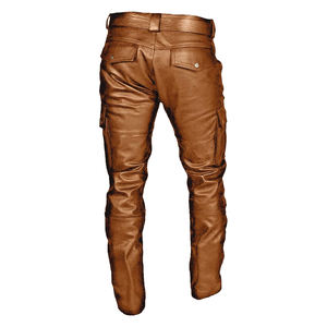 Pantalón de Cuero de Alta Calidad, Corte Ajustado, Diseño Personalizado, Moderno y Transpirable, Pantalón de Cuero para Hombre con Servicio Personalizado - Product Image 3