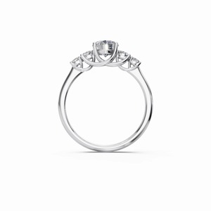 แหวนหมั้นเพชรเกลียวถัก18K โรสโกลด์หรูหราในห้องปฏิบัติการ - Product Image 3