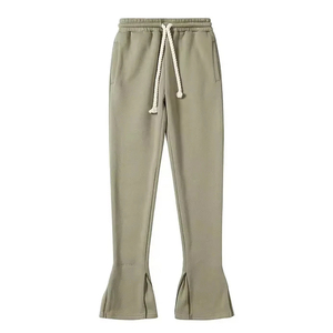 New Fashionable Breathable <b>Material</b> Made Plain Men Flare Pant Top Quality Custom Made Light Weight Men Flared Pants - Product Image 4