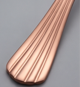 Modern Copper Finish Flatware Set With <b>Knife</b> <b>Fork</b> <b>And</b> Two Spoons Perfect For Wedding Use <b>And</b> Party Use - Product Image 3