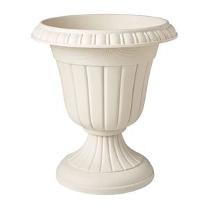 Urne de jardin classique avec base carrée, pot de fleurs sculpté à la main pour l'extérieur, décoration de plantes vertes, urne de jardin en aluminium - Product Image 5