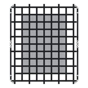 Filet de chargement robuste pour camions 72 po x 57 po avec 4 sangles réglables, mousquetons, crochets en S, et attaches à cliquet résistantes à l'usure pour benne de camion - Product Image 1