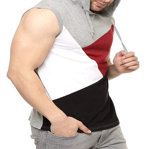 Camiseta sin mangas con capucha para hombre, ropa deportiva informal, ropa deportiva transpirable para entrenamiento y ejercicio al aire libre, tela suave y elástica - Product Image 3