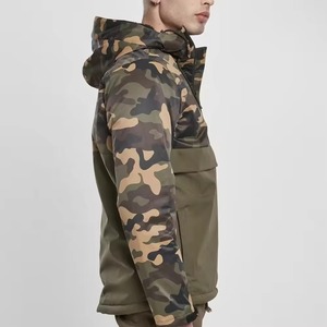 Camouflage Hooded Windbreaker <b>Jacket</b> Lightweight <b>Waterproof</b> Outdoor Pullover <b>Jacket</b> Casual Sports <b>Camo</b> <b>Jacket</b> For Men - Product Image 3
