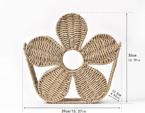 Panier de rangement en corde de papier écologique tressé à la main, idéal pour le salon et la chambre à coucher - Product Image 2