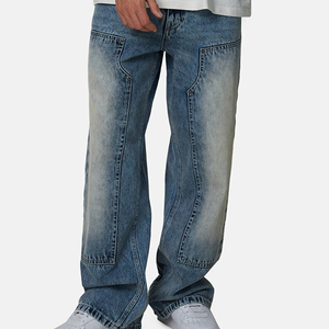 Jeans Anchos para Hombre al por Mayor, Estilo Retro Clásico, Holgados, Hip Hop, Vintage, Streetwear - Product Image 3