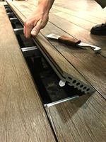 Perfil de Aluminio CNW 6063 con Espaciador Integrado Tipo C&J, Perfil Cuadrado para Tiradores Gola, Decoración para Gabinetes de Cocina, Serie 6000