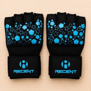 Recientes muñequeras acolchadas de neopreno con estampado de calavera amarilla, con soporte para la muñeca, transpirables, con protección para los nudillos, unisex, para entrenamiento de fuerza. - Product Image 1