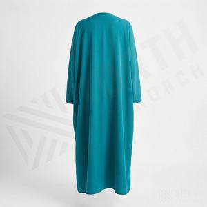 Abaya de Mujer con Bloques de Color, Nuevo Diseño, Vestido Abaya, Ropa Musulmana, Secado Rápido, Manga Larga, Calidad Moderna, con Cordones - Product Image 2