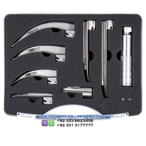 Laryngoscope 2-en-1 en acier inoxydable ROCKMED, ensemble Miller F.O - Product Image 5