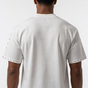 Camiseta Formal de Algodón Tejido Extra Grande Personalizada para Hombre, con Estampado Serigrafiado, Diseño Sólido, Manga Corta, Transpirable, Ecológica, OEM - Product Image 4