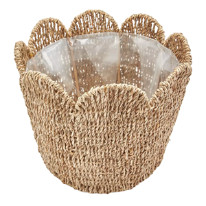 Paniers à linge artisanaux en jonc de mer naturel, paniers en jonc de mer tissés à la main pour le rangement domestique, prix bas, vente en gros depuis le Vietnam - Product Image 4