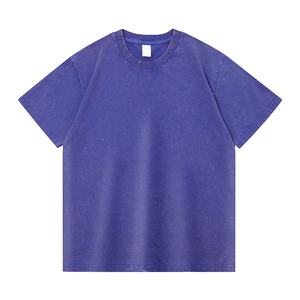 Venta al por mayor 100% algodón personalizado hombres camiseta blanca cuello redondo Jersey con logotipo frontal liso teñido estilo casual - Product Image 5