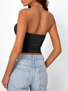 Top Corto para Mujer, Tela Suave, Ajuste Cómodo, Estilo Casual Diario, Ligero - Product Image 5