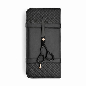 Tijeras de Corte Profesionales para Zurdos, Color Negro Mate, con Hojas Afiladas de Precisión para Cortes Suaves y Precisos en Entornos Profesionales - Product Image 1
