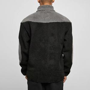 Chaquetas de Forro Polar con Cremallera de Color Sólido Personalizadas al por Mayor, Chaqueta de Forro Polar Sherpa para Invierno, Chaquetas de Forro Polar de Moda Urbana para Hombre - Product Image 2