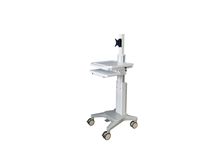 Chariot médical réglable en hauteur Hochey en ABS pour clinique, mobilier hospitalier, chariot mobile pour ordinateur et soins infirmiers
